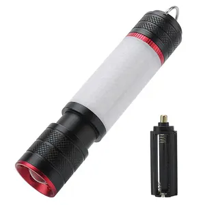 Yihosin 18650 3A Plastik Baterai Cahaya Obor Zoomable Magnet Senter LED untuk Perbaikan