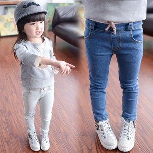 Leggings sin costuras para niña, diseño de pantalones <span class=keywords><strong>vaqueros</strong></span> finos para niño, compra a granel en China - Product Image 2