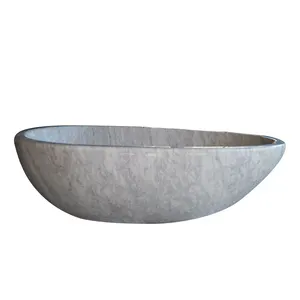 중국 욕조 라운드 천연 단단한 돌 욕조 대리석 욕조