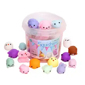 Bluk Mainan Squishies Squishy untuk Pesta Ulang Tahun Anak, 24 Buah Mainan Mini Lucu Lembut untuk Anak-anak