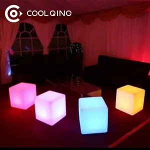Cubo de luz de led, 50x50x50 fabricação, móveis brilhantes, moderno, rgb, cubo de luz de plástico