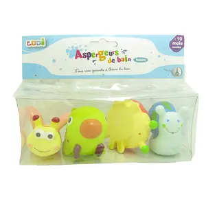 儿童沐浴玩具动物造型婴儿塑料聚氯乙烯漂浮淋浴游泳玩具