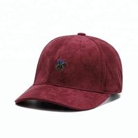 Gorra de béisbol de ante negro blanco, venta al por mayor