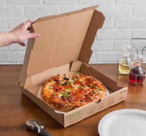 Boîtes à pizza <span class=keywords><strong>en</strong></span> carton ondulé avec lamination mate, logo personnalisé, recyclables, vente <span class=keywords><strong>en</strong></span> <span class=keywords><strong>gros</strong></span> - Product Image 1