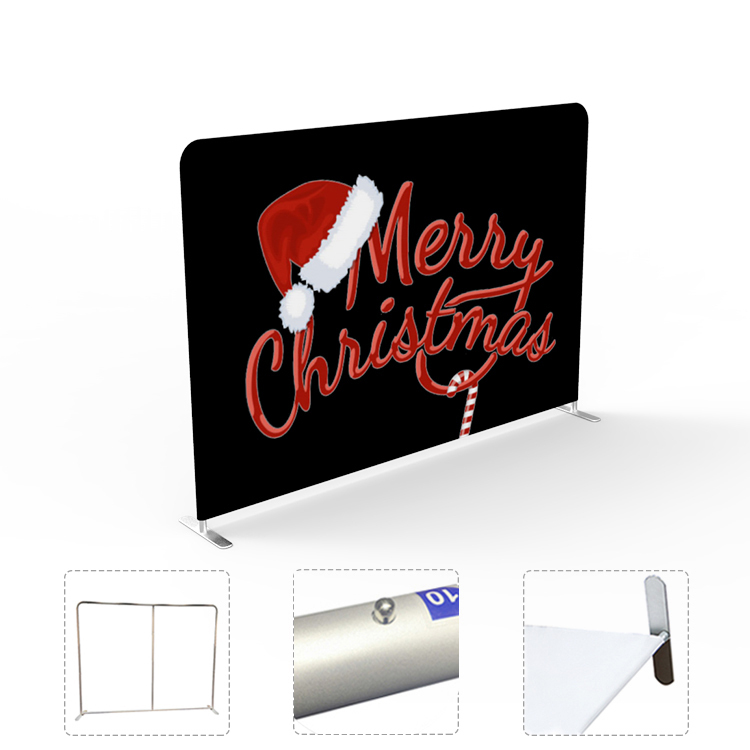 Custom chart 20ft curve fabric backdrop display photo booth backdrop