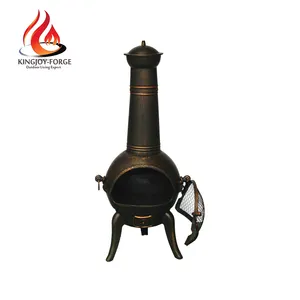 Чугунный нагреватель для патио с деревянным обжигом в английском стиле chimineas
