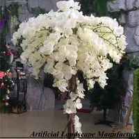 Sjorchid ID01, популярный Высококачественный искусственный белый стол, Цветочное дерево, ПУ Орхидея, цветок, деревья в Гуанчжоу