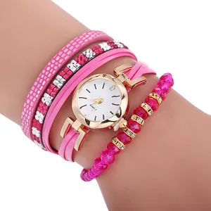 定制标志手表PU表带合金表壳石英女士珠宝手镯手表便宜手表漂亮女士手表BWL457