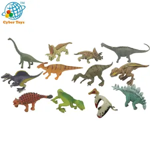 Mini dinosaurio de plástico de 3 pulgadas para niños, 12 unidades, gran oferta, barato