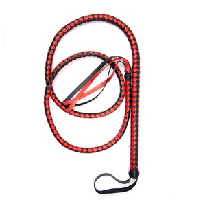 1,8 Meter Langer Flogger, BDSM Bondage PU-Leder Geflochtene Bullenpeitsche - Product Image 5