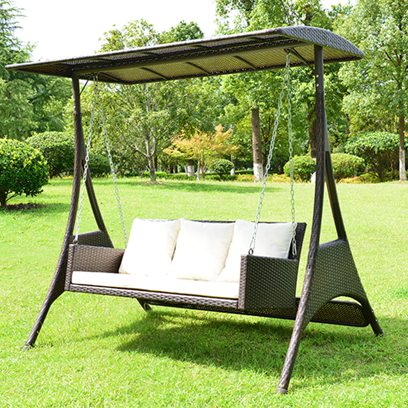 Распродажа, уличное садовое двойное кресло-качели, ротанговый стул-качели