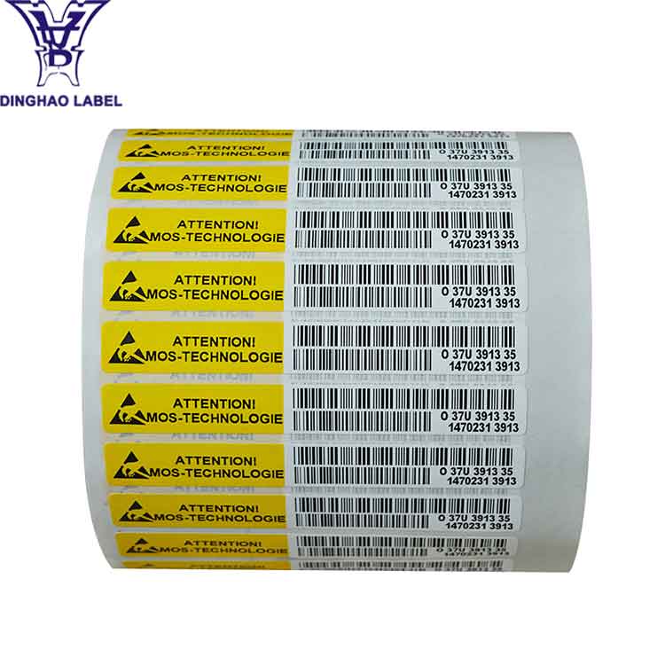 Производство Китай термотрансферный наклейки клей этикетке со штрих-кодом