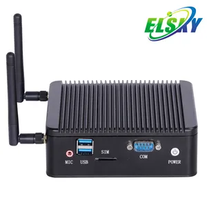 Hot Sale 12V DDR3 MSATA Dupla Núcleos de Bolso NANO Processador Fanless Mini PC Com 1 J1900 LAN para o Computador de Controle Industrial