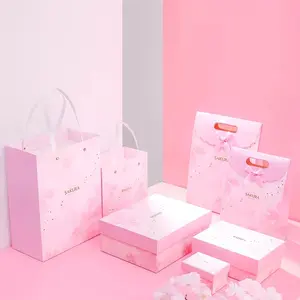 Pink SAKURA Gift Box and Shopping Bags