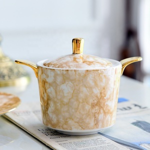 Royal Bone China Tea Cup with Dish Ceramic Coffee Cups Milk Pot Sugar Bowl <strong>Teapot</strong> <strong>Set</strong> - Product Image 2