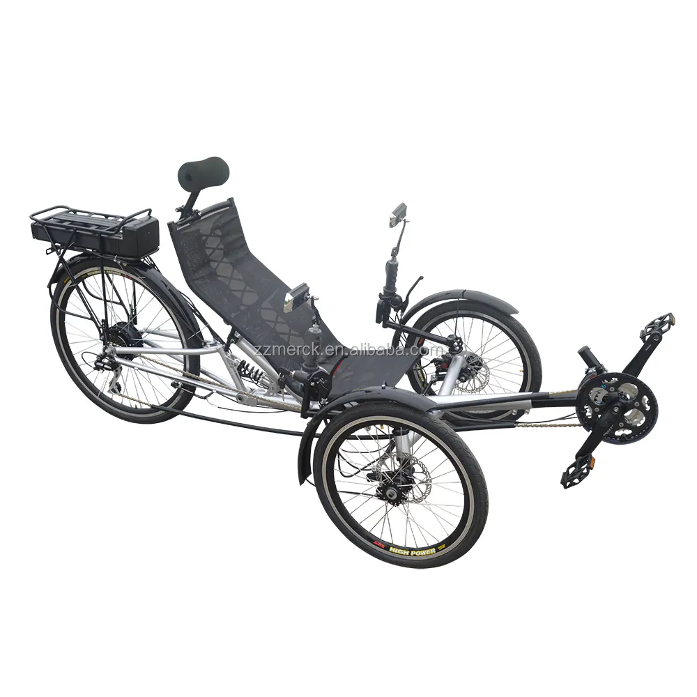 No Tarif envío gratuito venta directa de fábrica mejor precio de tres ruedas de freno de disco de bicicleta triciclo reclinado de renacuajo triciclo