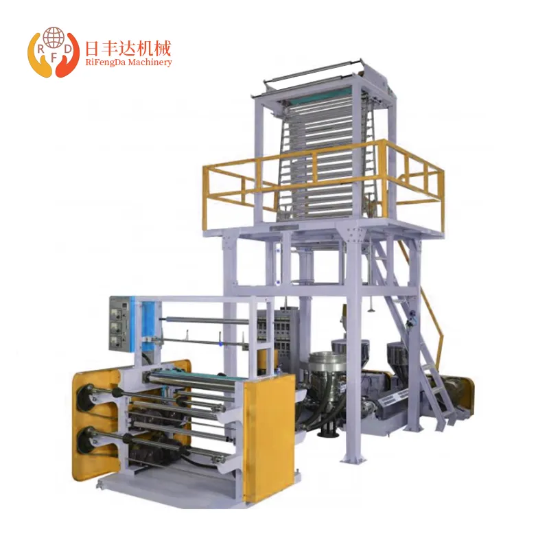 Factory Best Price Double Layer Co-Extruding Traction Rotation Plastic Film Blowing Machine