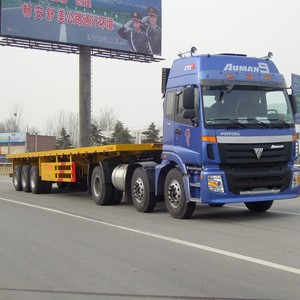 40FT Tri-Trục Flatbed/Nền Tảng/<span class=keywords><strong>Container</strong></span> Xe Tải <span class=keywords><strong>Trailer</strong></span> Bán - Product Image 2
