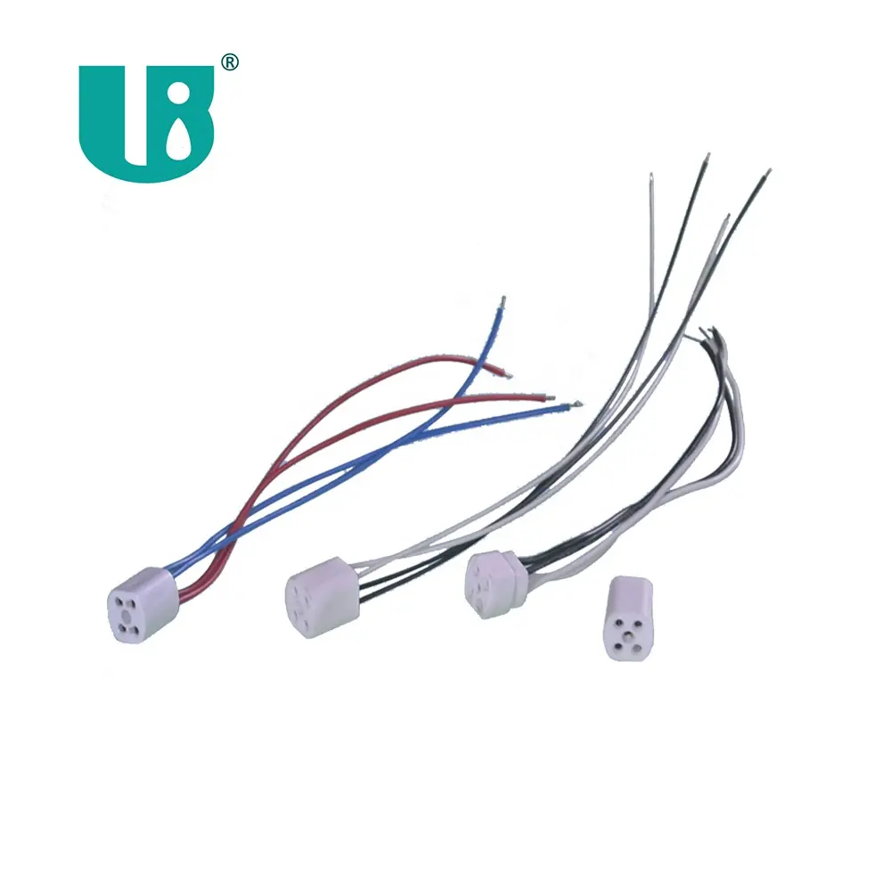 T5 4-контактный разъем для ультрафиолетового света 254nm 185nm UVC, пластиковый держатель для лампы g10q