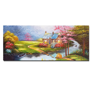 Sản xuất tại Trung Quốc handpainted Tranh sơn dầu đẹp phong cảnh Châu Âu bức tranh mùa thu vải tường nghệ thuật - Product Image 3