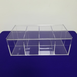 8 compartimento de caja de té organizador caja de almacenamiento de acrílico personalizada bolsa de té titular de - Product Image 6