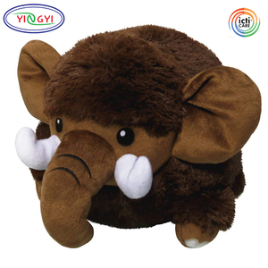 <strong>Stuffed</strong> <strong>plush</strong> <strong>mammoth</strong> d830 brown fluffy mini <strong></strong> <strong>mammoth</strong> <strong>plush</strong> stuffed toy animal toy round small soft yy support oem - Product Image 4
