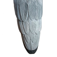 Décoration de jardin : Leurre décoratif héron, statue d'héron gris sur pied, grand leurre d'attraction pour oiseaux et chasse