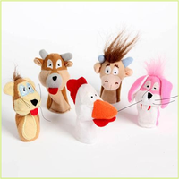 Poupée 5 animaux en feutre pour filles, éducation des enfants, mignonne 17 pouces, à vendre