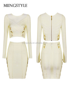 dos piezas vestido de fiesta sofisticada para impresionar a todos:  Alibaba.com