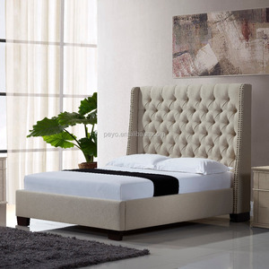 Latest Luxury Euro Classic <strong>Antique</strong> Style Fabric Chesterfield <strong>Bed</strong> Bedroom Furniture Soft <strong>Beds</strong> <strong>Frame</strong> - Product Image 3