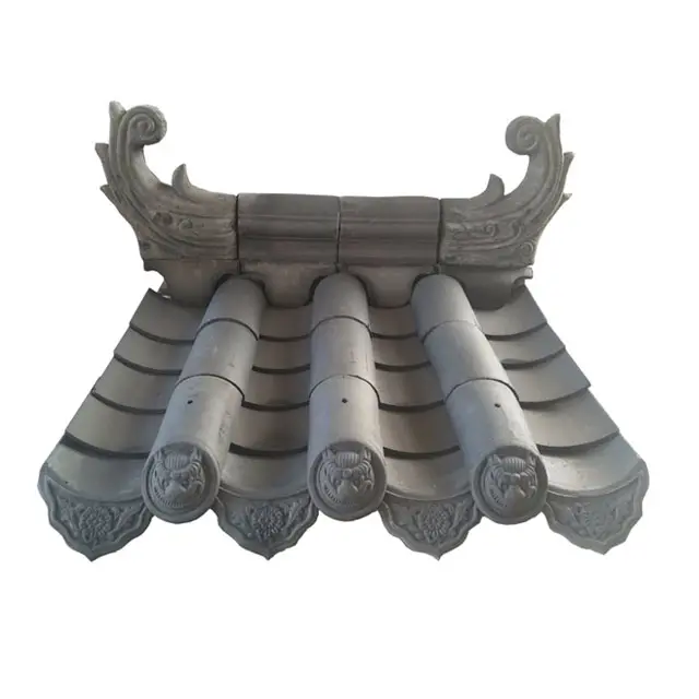 cheap roofing shingles grey clay korean roof tiles