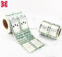 Autocollants personnalisés imperméables autocollants à chaud en feuille d'or, étiquettes imprimées à la machine avec gaufrage, conformes ISO9001 pour emballage