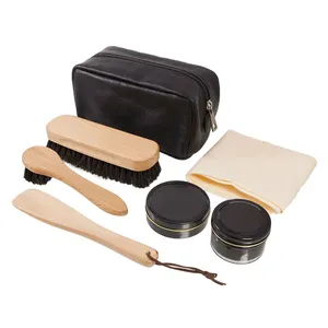 Custom European style Men's Professional Shoe Care kit/Shoe Shine Kit Box/Shoe Polish set