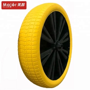<span class=keywords><strong>Roue</strong></span> de <span class=keywords><strong>brouette</strong></span> sans air PU 4.80/4.00-8 <span class=keywords><strong>roue</strong></span> en caoutchouc massif avec jante en plastique - Product Image 2