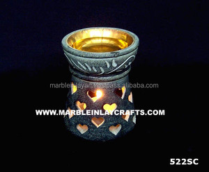 Soapstone Aroma Fragrance <b>Oil</b> <b>Burner</b> Lamp - Product Image 1