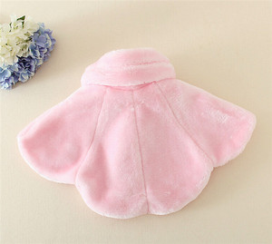 Cappotto in <span class=keywords><strong>Pelliccia</strong></span> per Bambine di Alta Qualità, Stile Mantella Natalizia, Rosa e Bianco, Vestito Invernale da Principessa - Product Image 5