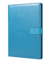 Porte-documents exécutif personnalisé en cuir PU avec bloc-notes format lettre et organiseur de documents