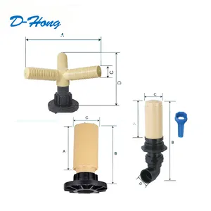 Bán Buôn PP <span class=keywords><strong>ABS</strong></span> Vòi Phun Nước Nhựa Lọc Cát Vòi Phun Với Nuts Cho Nước - Product Image 1