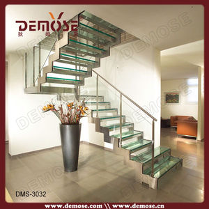 De luxe en <span class=keywords><strong>bois</strong></span> escaliers invisible. <span class=keywords><strong>limon</strong></span>. staircase|glass prix - Product Image 1