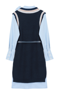 Abito da donna in <span class=keywords><strong>lana</strong></span> a maniche lunghe in due pezzi vestito lavorato a maglia da Computer e abito aderente elegante collezione <span class=keywords><strong>di</strong></span> abiti maglione - Product Image 3