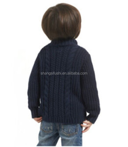OEM Invierno Retro 5GG Cardigan Zip Mantener Cálidos Niños Suéter De Cachemira - Product Image 4