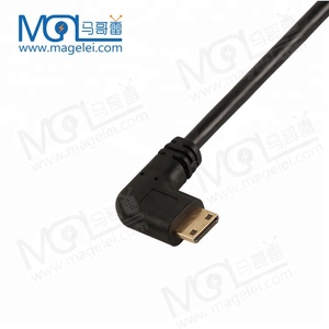 High Speed Right Bend Mini HDMI to HDMI Spring Coiled <strong>Cable</strong> Support Full HD HDTV 3D DVD PS3 <strong>PS4</strong> - Product Image 3