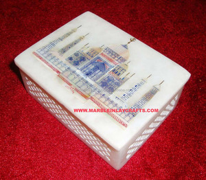 Boîte en marbre blanc - Product Image 1