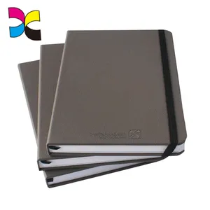 高品质的免费样品定制印刷黑线 PU 皮革笔记本的最廉价航班