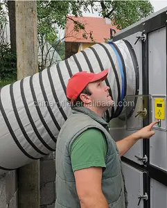 Tubo de escape flexível de ventilação de grande diâmetro, fabricante de grande diâmetro da china