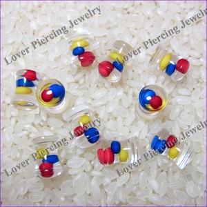 [<span class=keywords><strong>UV</strong></span>-FP520A] تصميم شائع لمجوهرات ثقب الجسم من الأكريليك، موسعات الأذن وحلقات التثقيب - Product Image 1