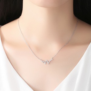 Nuova moda di CZCITY modelli di esplosione coreana da donna collana girocollo in argento Sterling 925 Super Flash CZ con diamanti <span class=keywords><strong>antiallergici</strong></span> w - Product Image 3
