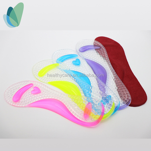 Self adhesive arch support massage janpan 3/4 pu <span class=keywords><strong>gel</strong></span> shoe insole good feet - Product Image 3