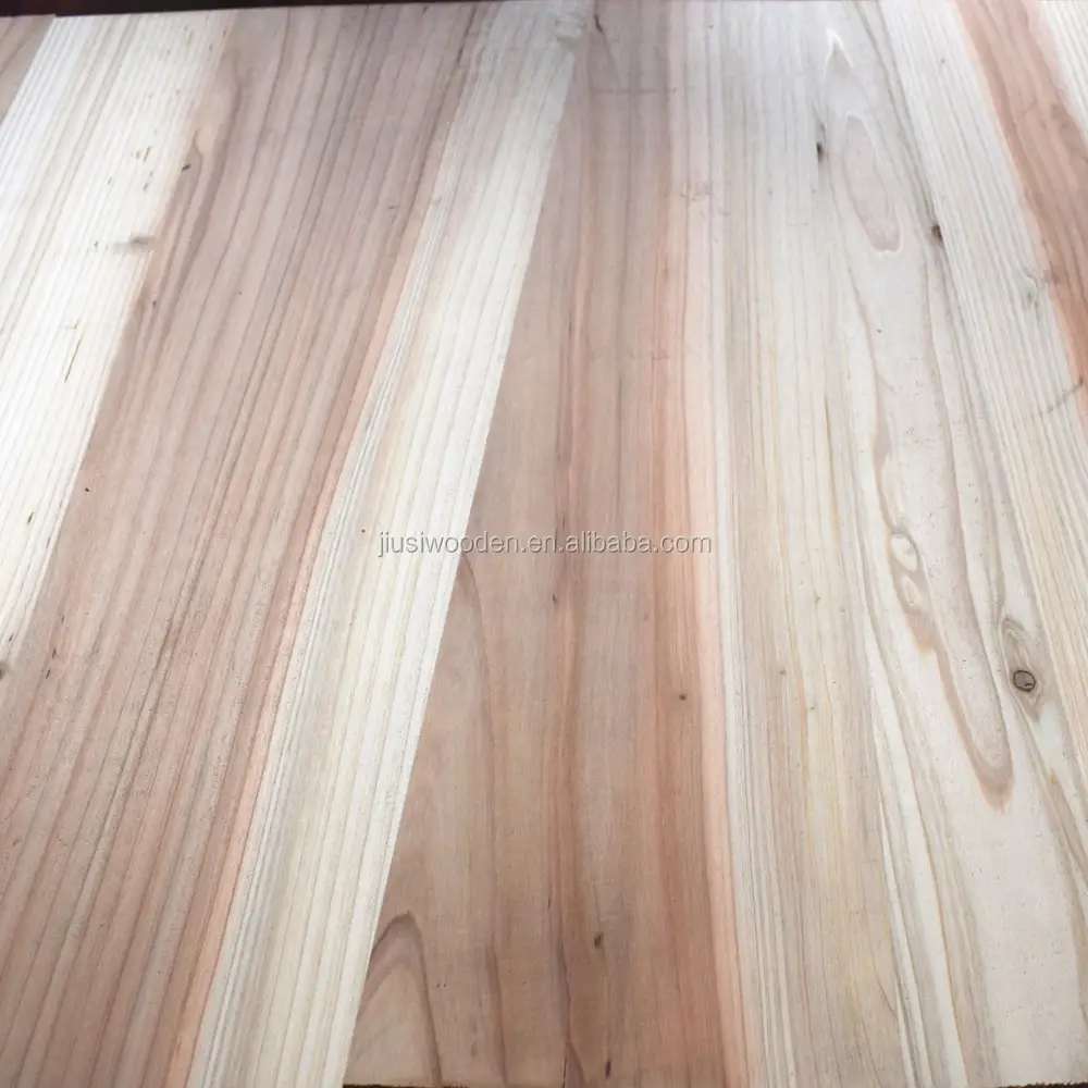 Borde de madera maciza de abeto/cedro personalizado, tablero pegado con precio al por mayor