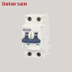 500 V 2 polos DC Mini interruptor de circuito para la energía solar